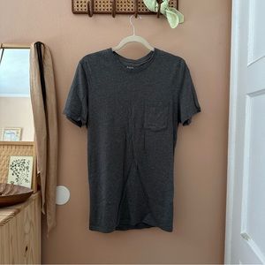 Everlane Dark Heathered Grey Pocket Tee